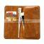 Simple style 5.5 inch mobile phone pu leather wallet