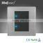 2015 Hot Sale Wallpad Push Button Switch 16A 110~250V Luxury Wall Light Switch 2 Gang Intermediate