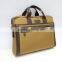 China wholesale low price quilted men's Khaki nylon laptop bag 15 inch briefcase
