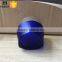 50ml blue color round body triangle bottom cream glass jar with lid