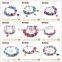 New crystal bead snake chain bracelet charms designs bracelet for unique girls