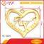 Custom regional feature and theme heart shape metal decoration