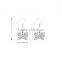 Drop Earrings Sliver Plated Butterfly Shaped Vintage Dangle Earring for Women