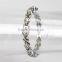 latest fashion CZ stone stainless steel women's bracelets designs jewelry