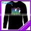 Plastic Flashing el tshirt For christmas/Party/ Halloween