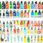 bulk printing fancy monkey rubber animal luggage tags