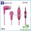 Shining Crazy Selling EL Flowing LED Light Earphone with microphone as Newst Promotion Gift gfactory directly supply