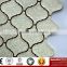 IMARK White Arabesque Lantern Pattern Crackle Glazed Ceramic Mosaic Tile/Backsplash Tile For Kitchen/Bathroom Wall Decoration