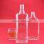 750ml glass spirit bottles rectangle rum glass bottle square tequila bottle