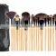 Professional 24pcs Makeup Brushes Set Cosmetic Tools Make-up Toiletry Kit Wood Brand Make Up Brush Set with Case