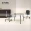 MDS Clear Flat Tempered Glass Office Desk with CCC & ISO Certification