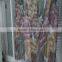 Beautiful 100% polyester flower printed voile window curtain fabric