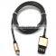 Double Side Micro USB 2.0 Metal Data Cable Flat Noodle Cable for Android Mobile