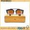 Trendy Logo Gradient Polarized Bamboo and Ebony Wood Sunglasses Metal wooden sunglasses