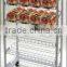 Icegreen Metal Wire Rolling Bakery Merchandiser Display Rack with Mobile Castors