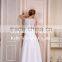 Best sellings for the young girl and ankle length & satin ribbon with hand make flower of chiffon layered bridesmaid dress