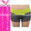 Hot sale blue high waist women summer running tight sports shorts
