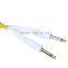 3M/10ft Yellow Cloth Braided Tweed Guitar Cable Cord