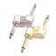 Z Type Audio Adaptors 6.35mm 1/4" Plug Connecting Jack Zinc Alloy Connector for Electric Effect Pedal