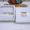 Custom Elegant Proposal Jewelry Ring Gift Box Wedding Ring Box with beaded name plate of F