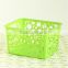 New design colorful multipurpose storage box with hollow out patterns