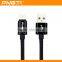 New arrival mobile accessories very fast charging braided micro usb data cable for iphone 6S