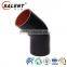 3'' 76mm 45 degree universal elbow red silicon rubber radiator hose