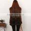 The latest style rabbit fur vest with one button/long genuine fur vest for ladies