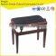 adjustable black glossy piano bench