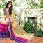 Unique Multi Colour Patch Border Work Designer Saree