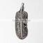 Urope and the United States men's accessories new stainless steel pendant feather restoring ancient pendant