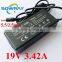 ac adapter charger for acer toshiba asus laptop 19v3.42a 65w