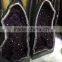 Rare natural Brazil amethyst twins crystal geode for decoration