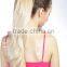 Blonde ponytail hair extension, claw clip hairpieces for wigs