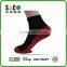 Normal Red Foot Black Body Low Cuff Ankle Sports Socks