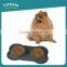 Hot sale fancy food grade rubber bone shaped dog bowl