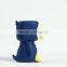 cartoon blue penguin adroable money box, vinyl/pvc/ABS OEM coin bank, china maunfacturer customized coin bank