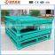 Stackable and foldable metal box pallet for producing deparment