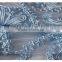 Elegant light blue Embroidery wedding veil lace fabric for lady dress