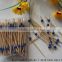 Bamboo bbq fruit skewer with color bead