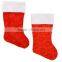 Plush Velvet Stocking Christmas Decoration,Christmas Socks for Promotion Gifts