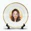 Autumn Flower Sublimation Printing Ceramic Plate Wedding Decoration