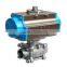 High quality casting iron pneumatic ball valve
