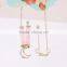 gold love letter moon star charms bracelet gold chain bracelet silk ribbon bracelet