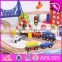 2017 Top fashion funny children activity toys wooden train tracks toys W04C066