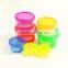 Portions Food Storage Containers,Store Food and Meals / 100 Percent Leak Proof / Perfect Portion Sized plastic 7PCS salad bowl