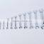 10 pcs mirror surface double end wrench set,ANSI double open end wrench set,metric CR-V anti-rust double open end wrench set
