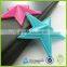 OEM design garment clothing triangle brand logo patch 3D custom silicone label