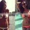 summer new Hot sexy pure color women bikini set bandage swimsuit