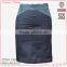 Factory OEM women high fashion plus size contrast color tight fitting knee length mature elagant wrap skirt